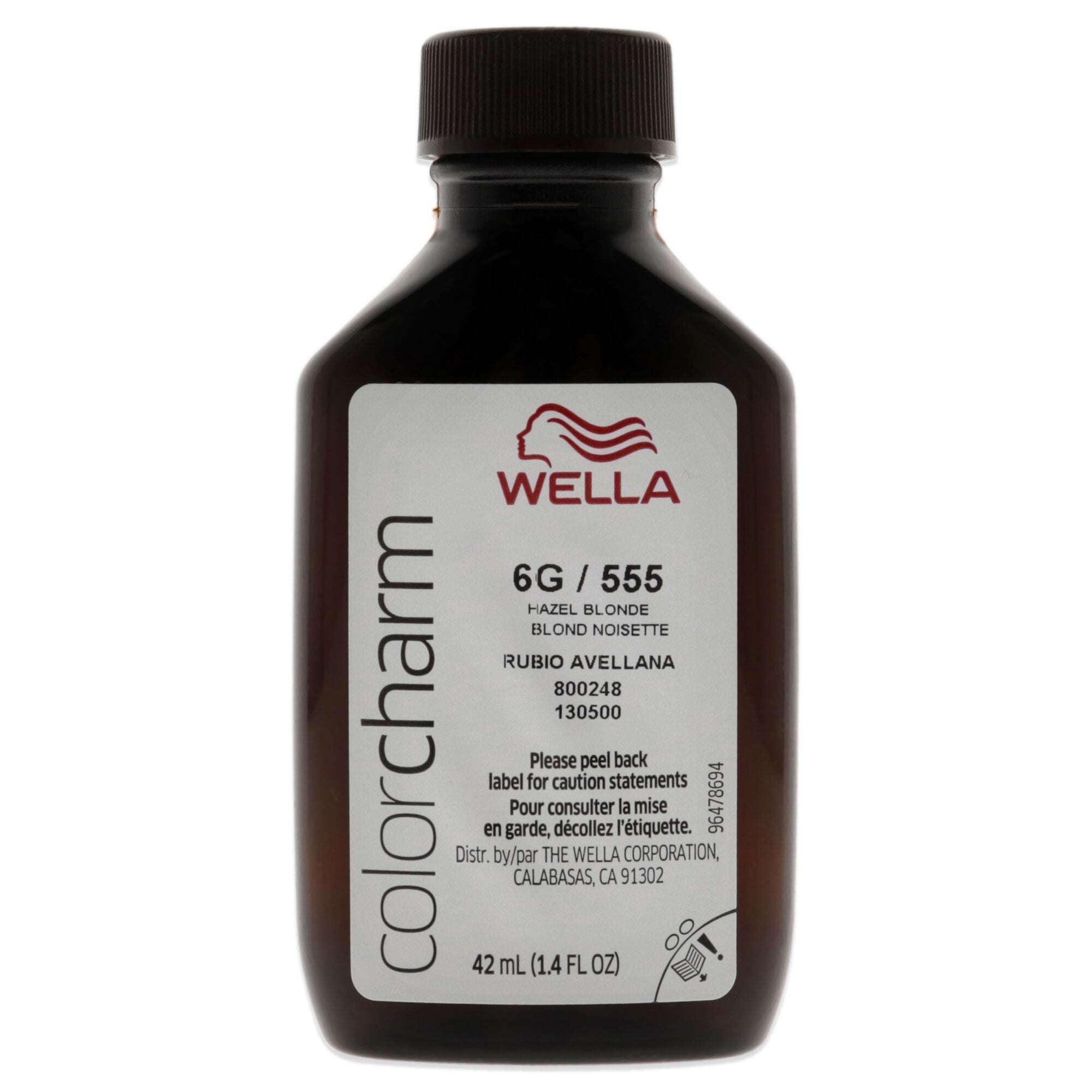 Color Charm Permanent Liquid Hair Color - 555 6G Hazel Blonde by Wella for Unisex - 1.42 oz Hair Color, See Description, alternate image number 4