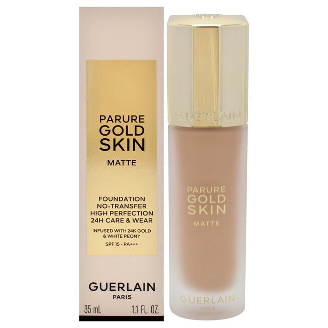 Parure Gold Skin Matte 24H Wear No-Transfer Foundation SPF 15 - 1N Neutral by Guerlain for Women - 1.1 oz Foundation, NA, hi-res image number null