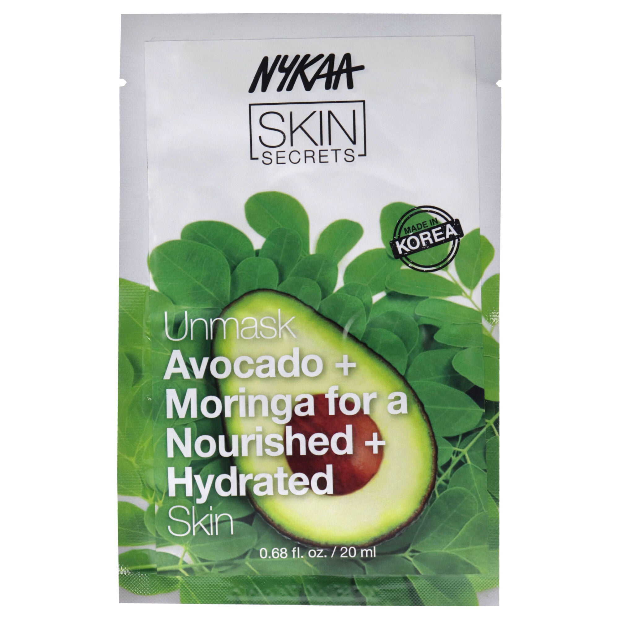 Skin Secrets Sheet Mask - Avocado and Moringa by Nykaa Naturals for Women - 1 Pc Mask, See Description, hi-res image number 0