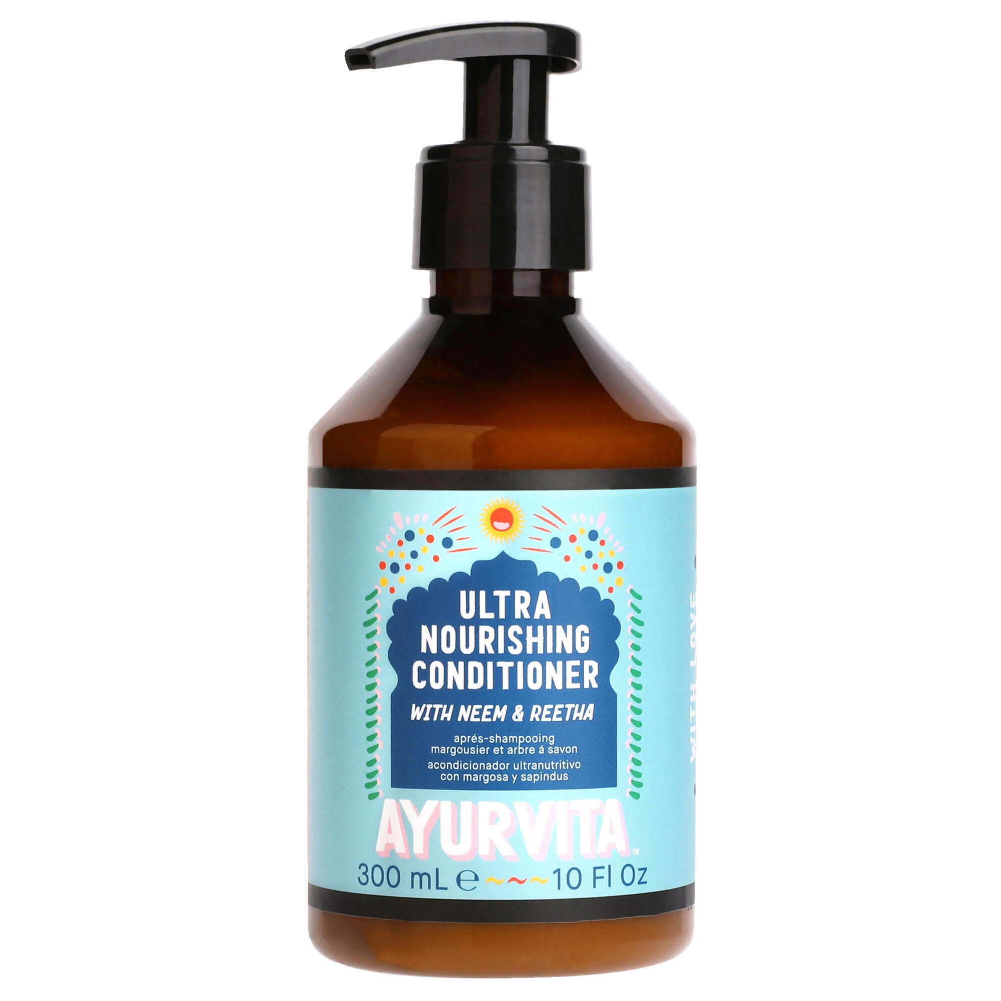 Neem and Reetha Ultra Nourishing Kit by AyurVita for Unisex - 2 Pc Kit 10oz Shampoo, 10oz Conditioner, See Description, alternate image number 2