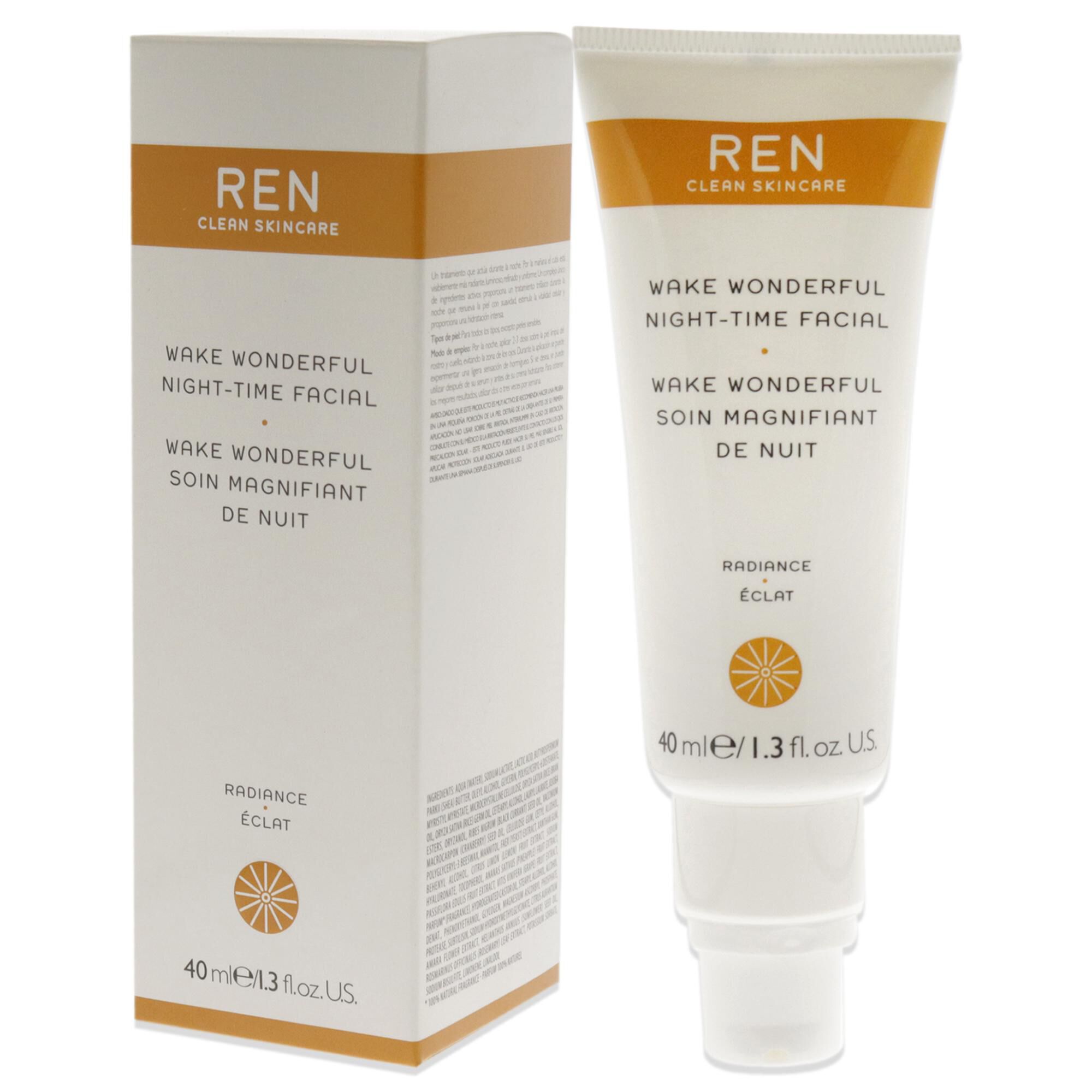Wake Wonderful Night-Time Facial by REN for Unisex - 1.3 oz Treatment, See Description, alternate image number 3