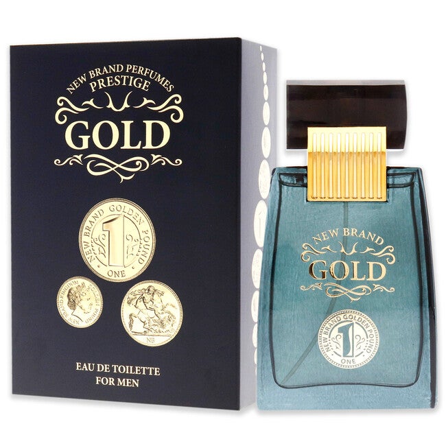 Gold by New Brand for Men - 3.3 oz EDT Spray, NA, alternate image number null