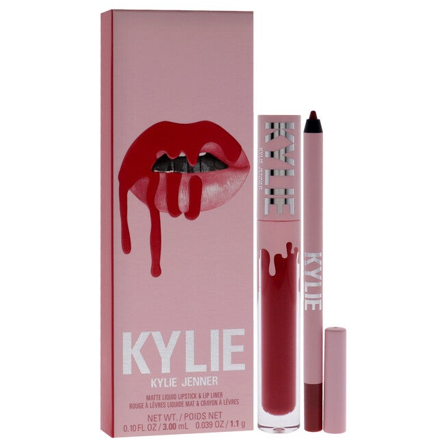 Matte Lip Kit - 401 Victoria by Kylie Cosmetics for Women - 2 Pc 0.10oz Matte Liquid Lipstick, 0.039oz Lip Liner, NA, alternate image number null