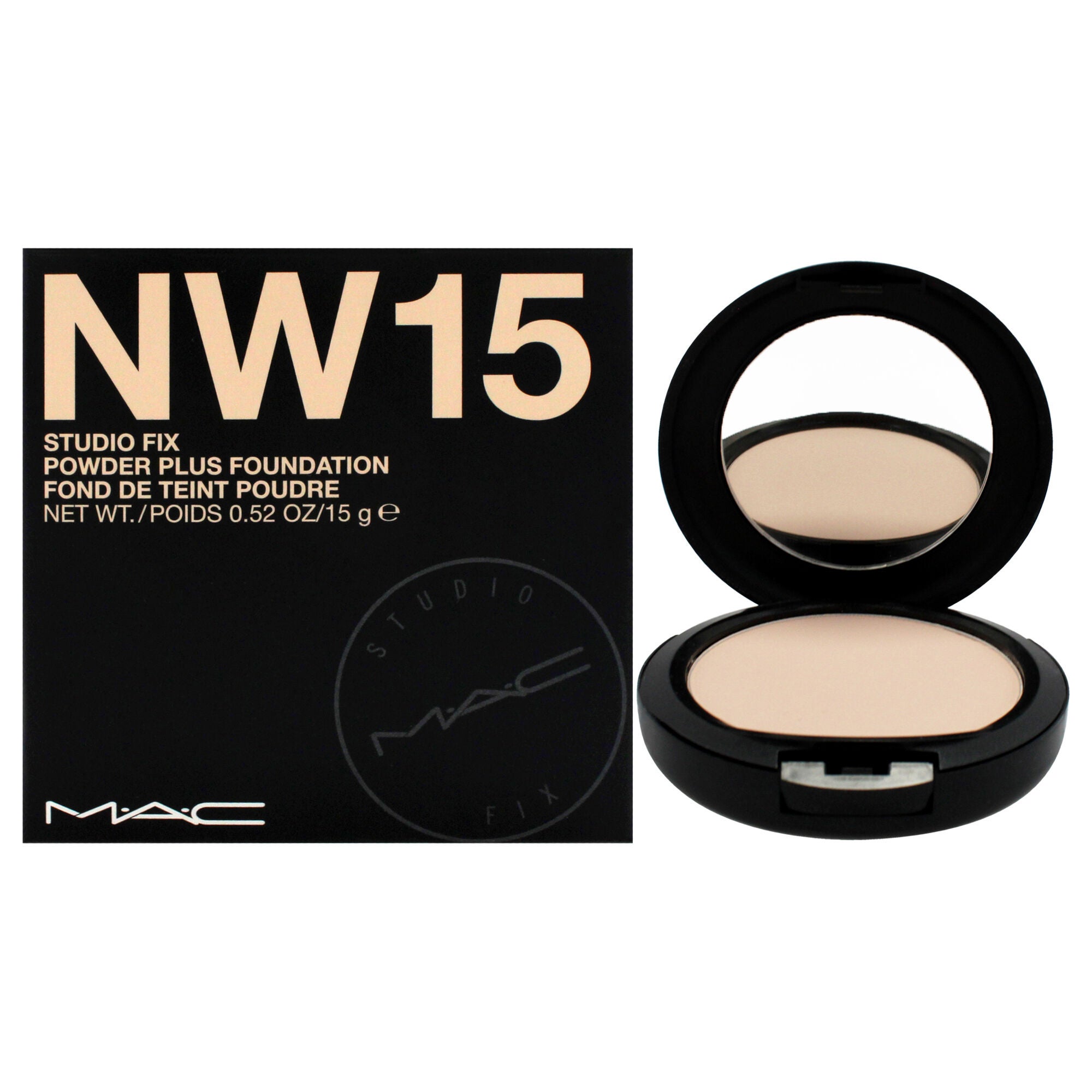 Studio Fix Powder Plus Foundation - NW15 by MAC for Women - 0.52 oz Foundation, See Description, hi-res image number 0
