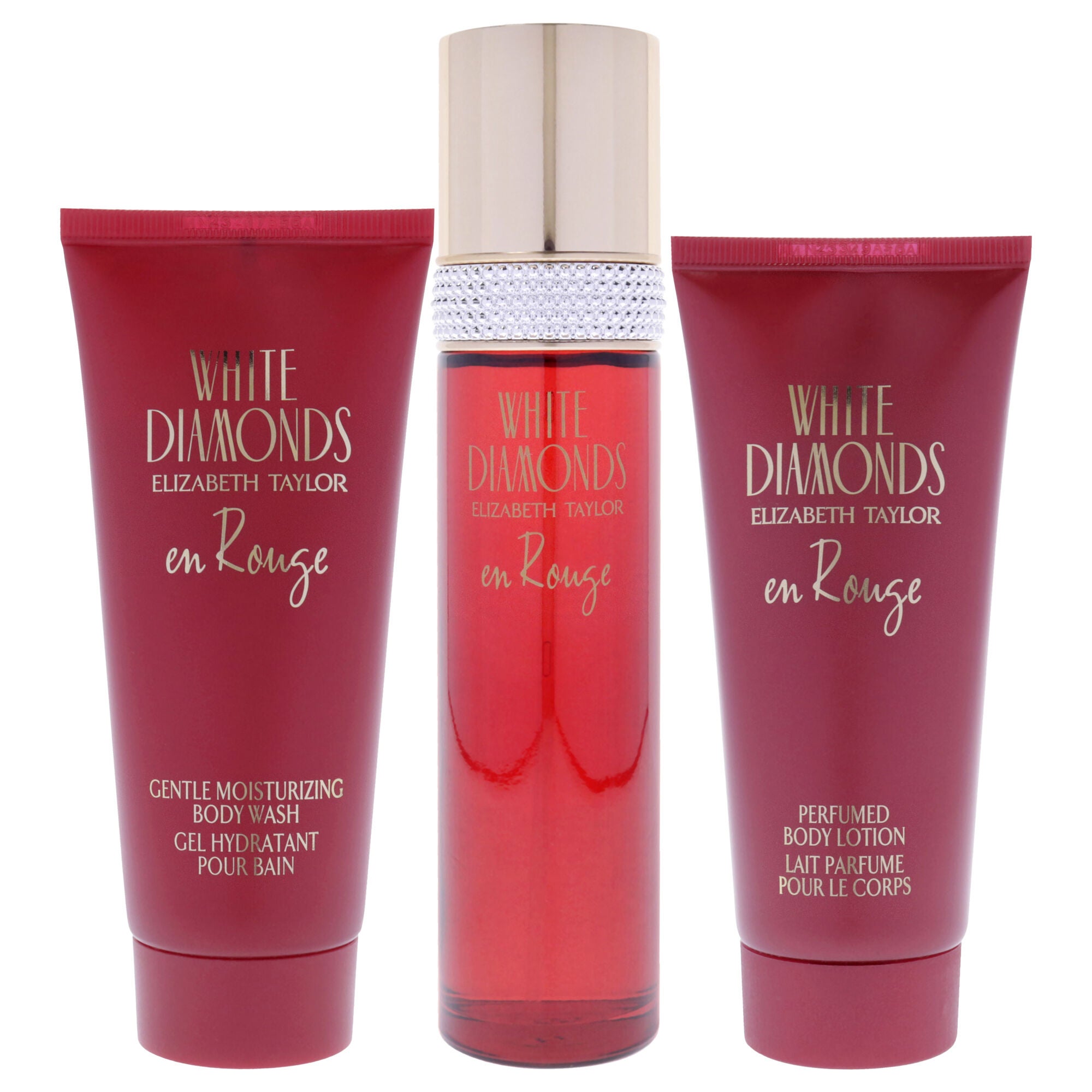 White Diamonds En Rouge by Elizabeth Taylor for Women - 3 Pc Gift Set 3.3oz EDT Spray, 3.3oz Body Lotion, 3.3oz Body Wash, , alternate image number 5