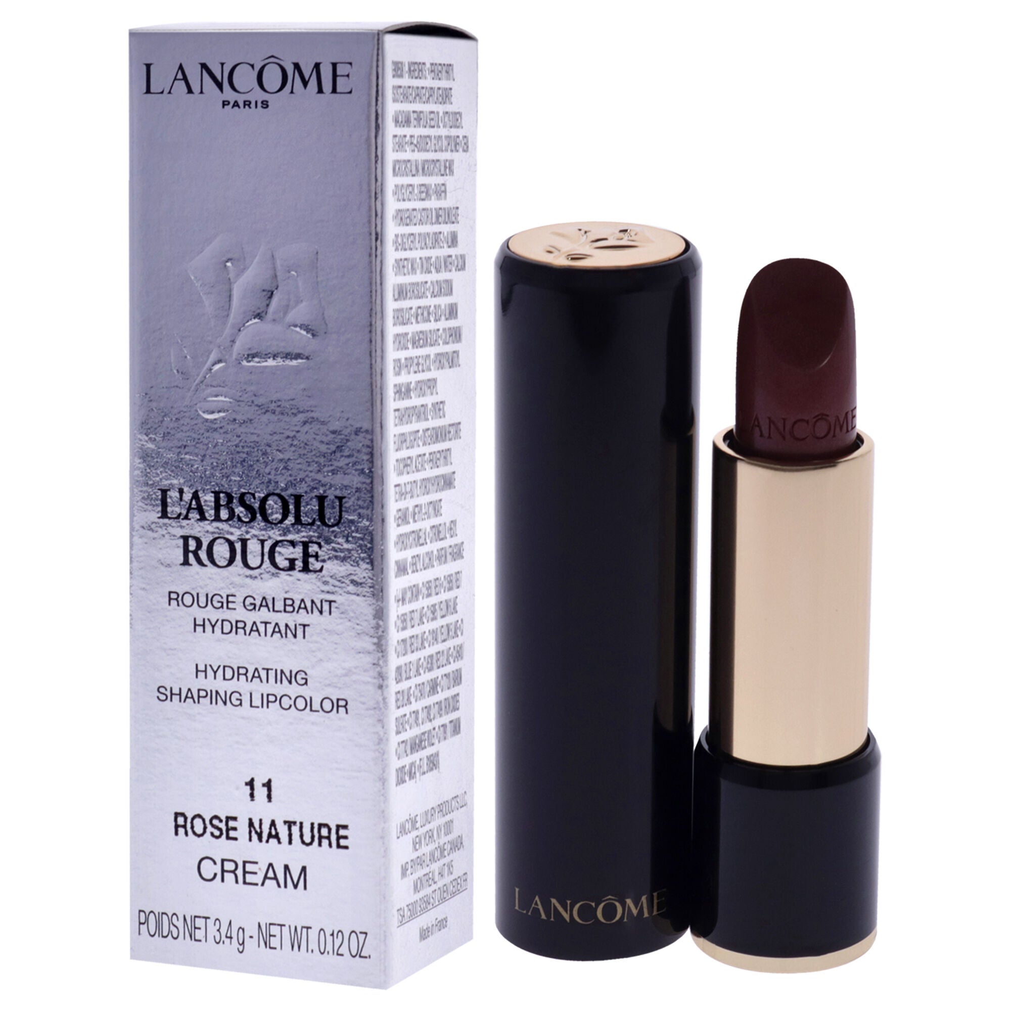 LAbsolu Rouge Hydrating Shaping Lipcolor - 11 Rose Nature-Cream by Lancome for Women - 0.12 oz Lipstick, See Description, alternate image number 3