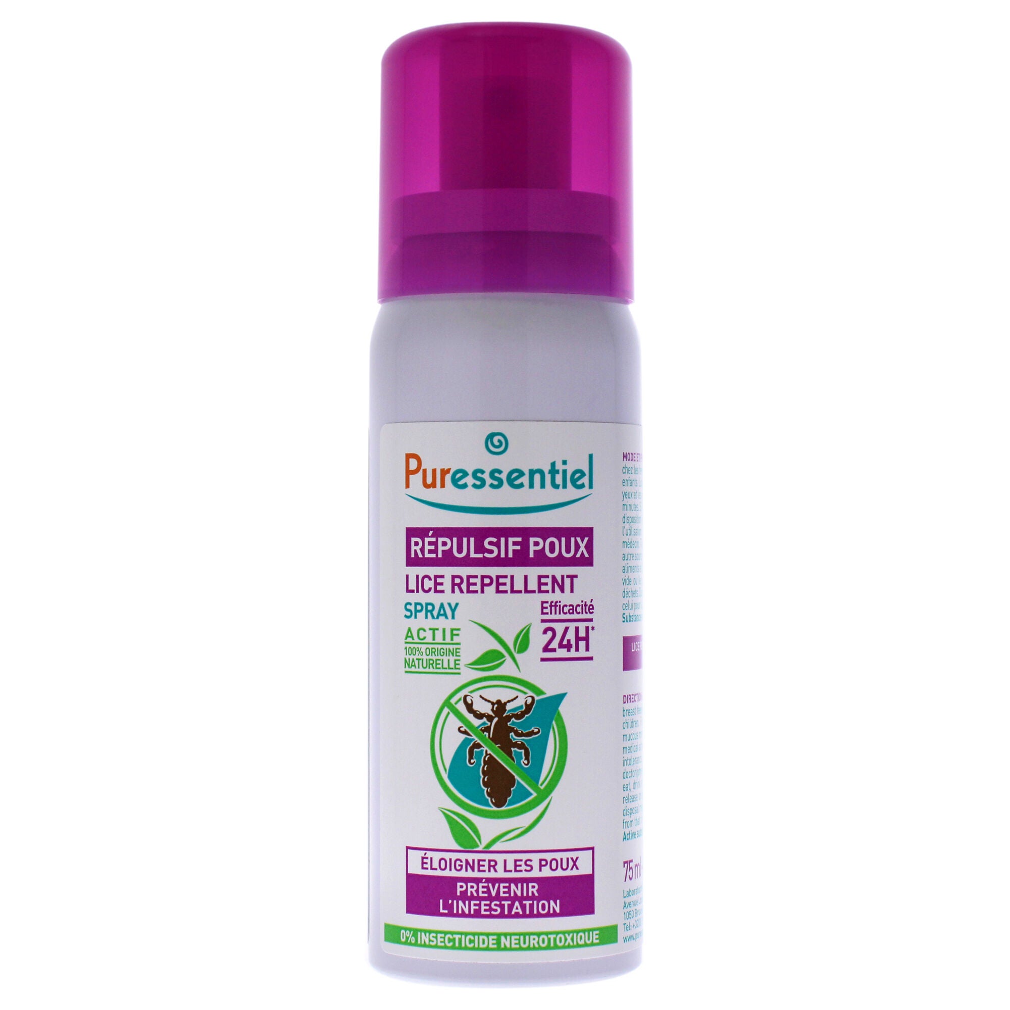 Anti-Lice Repellent Spray by Puressentiel for Unisex - 2.54 oz Lice Treatment, See Description, hi-res image number 0