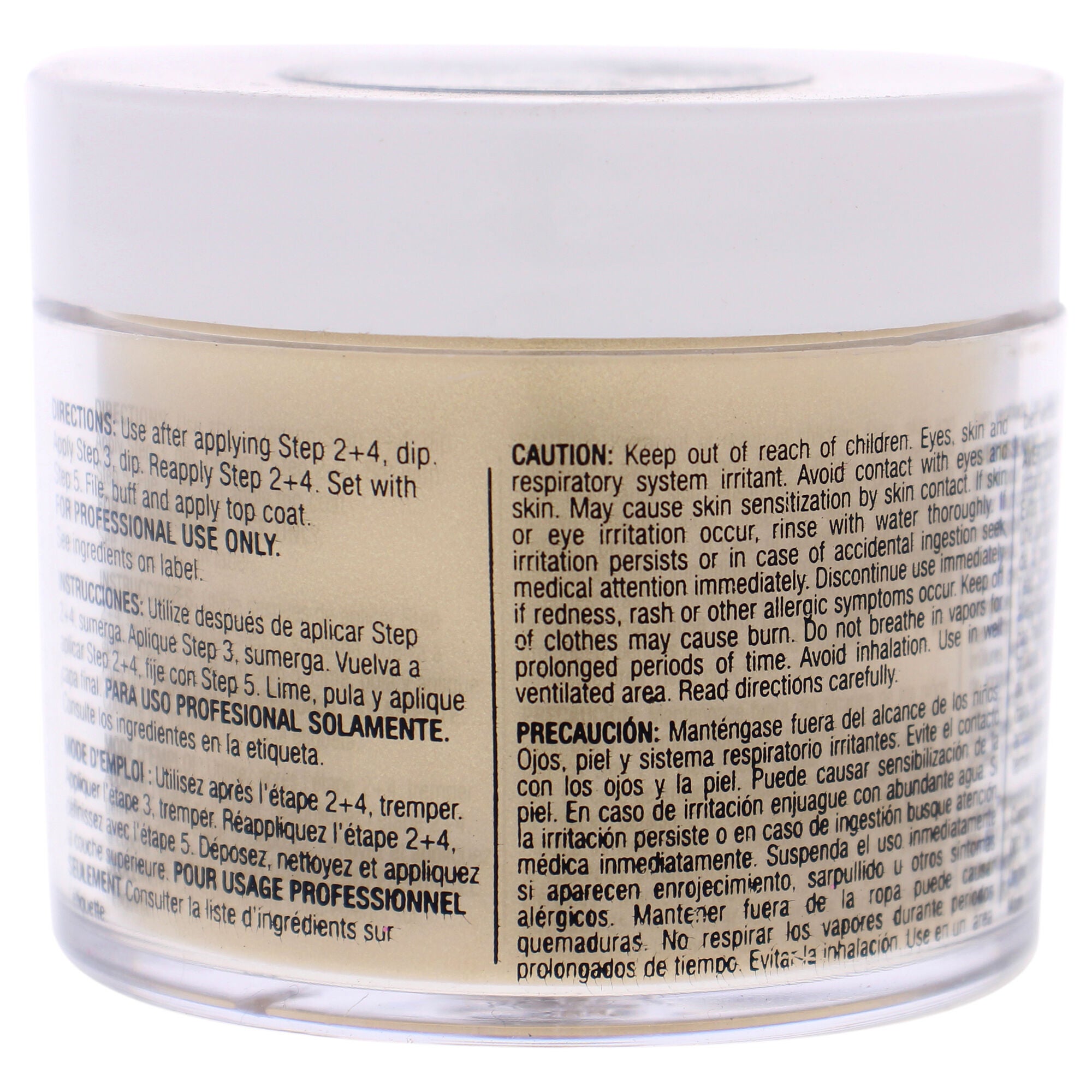 Pro Powder Polish Nail Colour Dip System - Metallic Lemon Gold by Cuccio Colour for Women - 1.6 oz Nail Powder, See Description, alternate image number 2