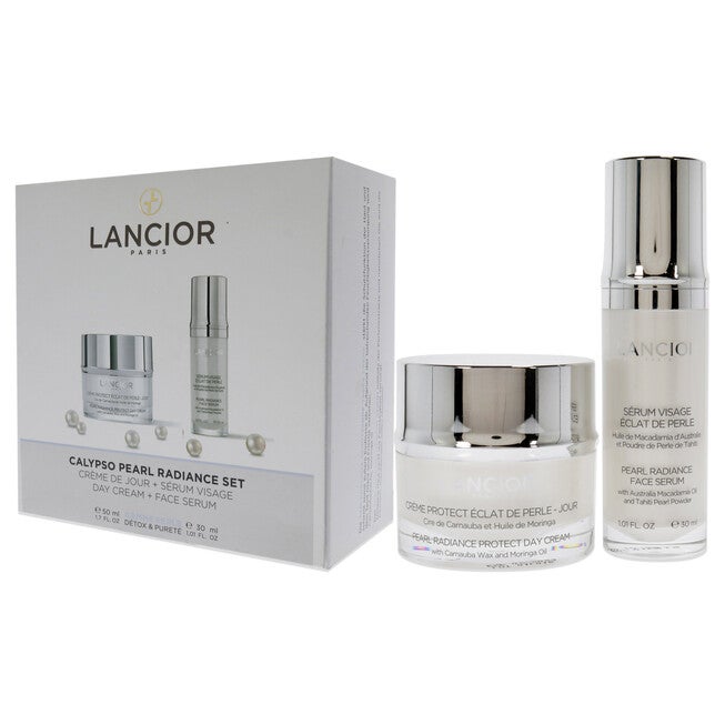 Pearl Radiance Calypso Set by Lancior for Unisex - 2 Pc 1.01oz Pearl Radiance Sublime Face Serum, 1.7oz Pearl Radiance Protect Day Cream, NA, alternate image number null