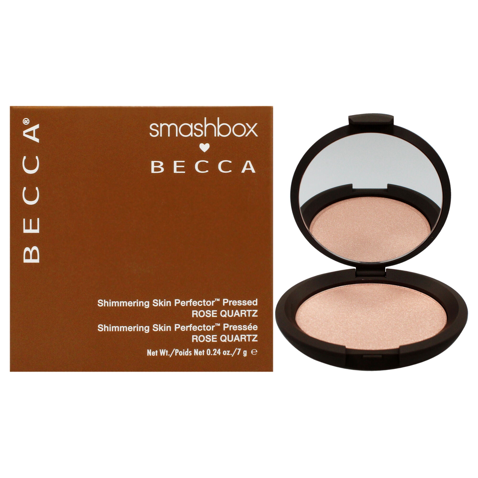 Becca Shimmering Skin Perfector Pressed - Rose Quartz by SmashBox for Women - 0.24 oz Highlighter, See Description, hi-res image number 0