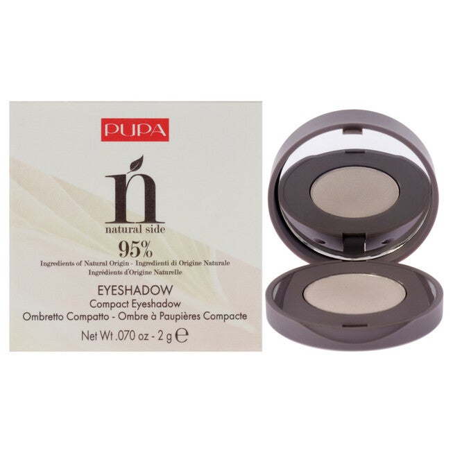 Natural Side Compact Eyeshadow - 003 Silky White by Pupa Milano for Women - 0.07 oz Eye Shadow, NA, hi-res image number null