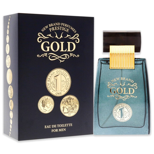 Gold by New Brand for Men - 3.3 oz EDT Spray, See Description, alternate image number 1