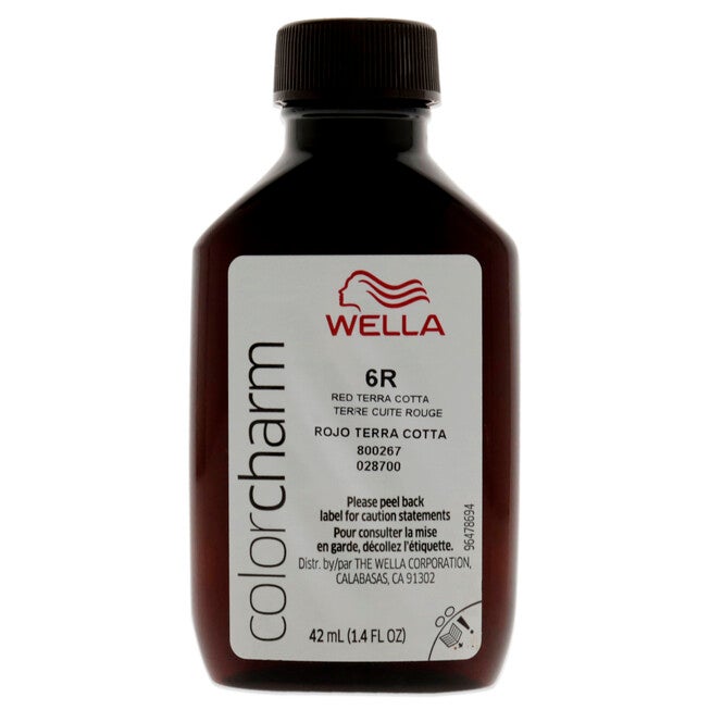 Color Charm Permanent Liquid Hair Color - 6R Red Terra Cotta by Wella for Unisex - 1.42 oz Hair Color, See Description, alternate image number 4