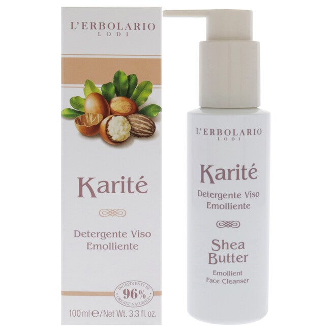 Shea Butter Emollient Face Cleanser by LErbolario for Unisex - 3.3 oz Cleanser, NA, hi-res image number null