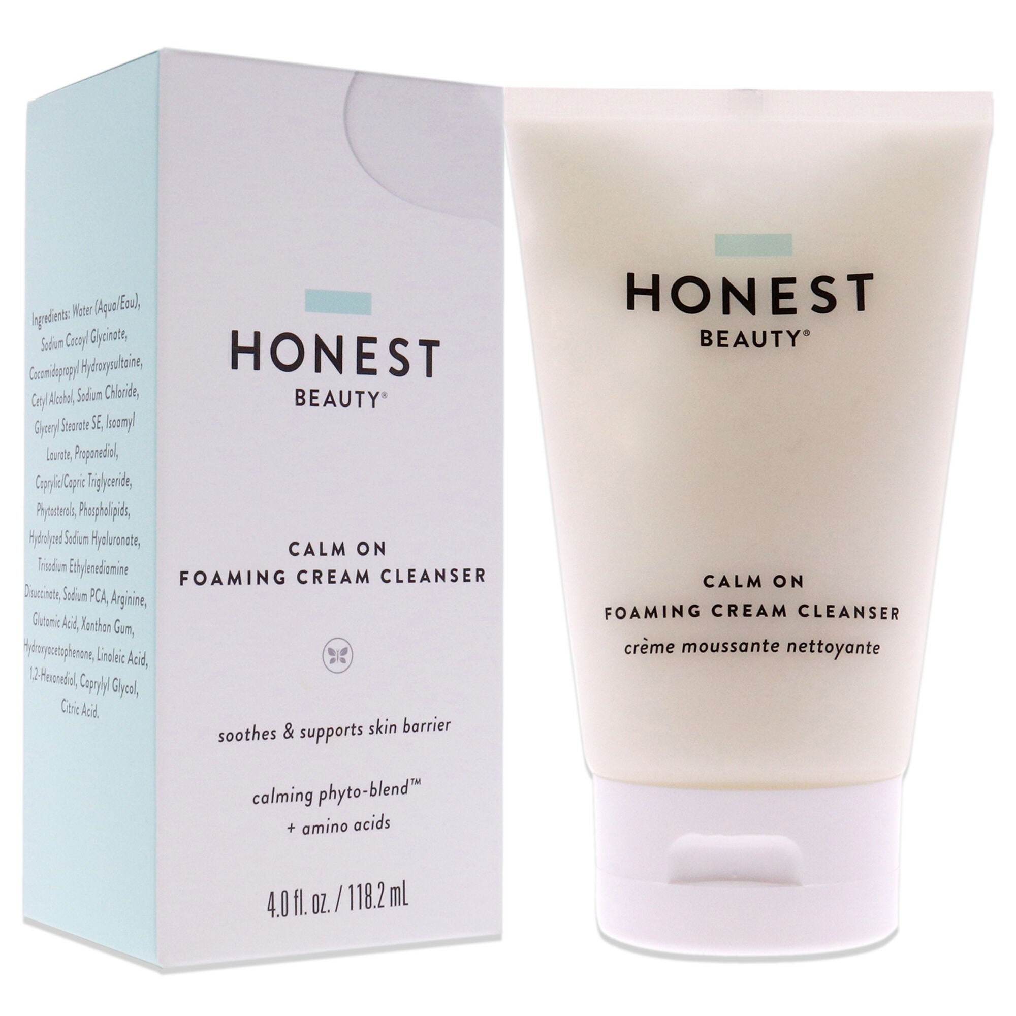 Calm on Foaming Cream Cleanser by Honest for Women - 4 oz Cleanser, See Description, alternate image number 2