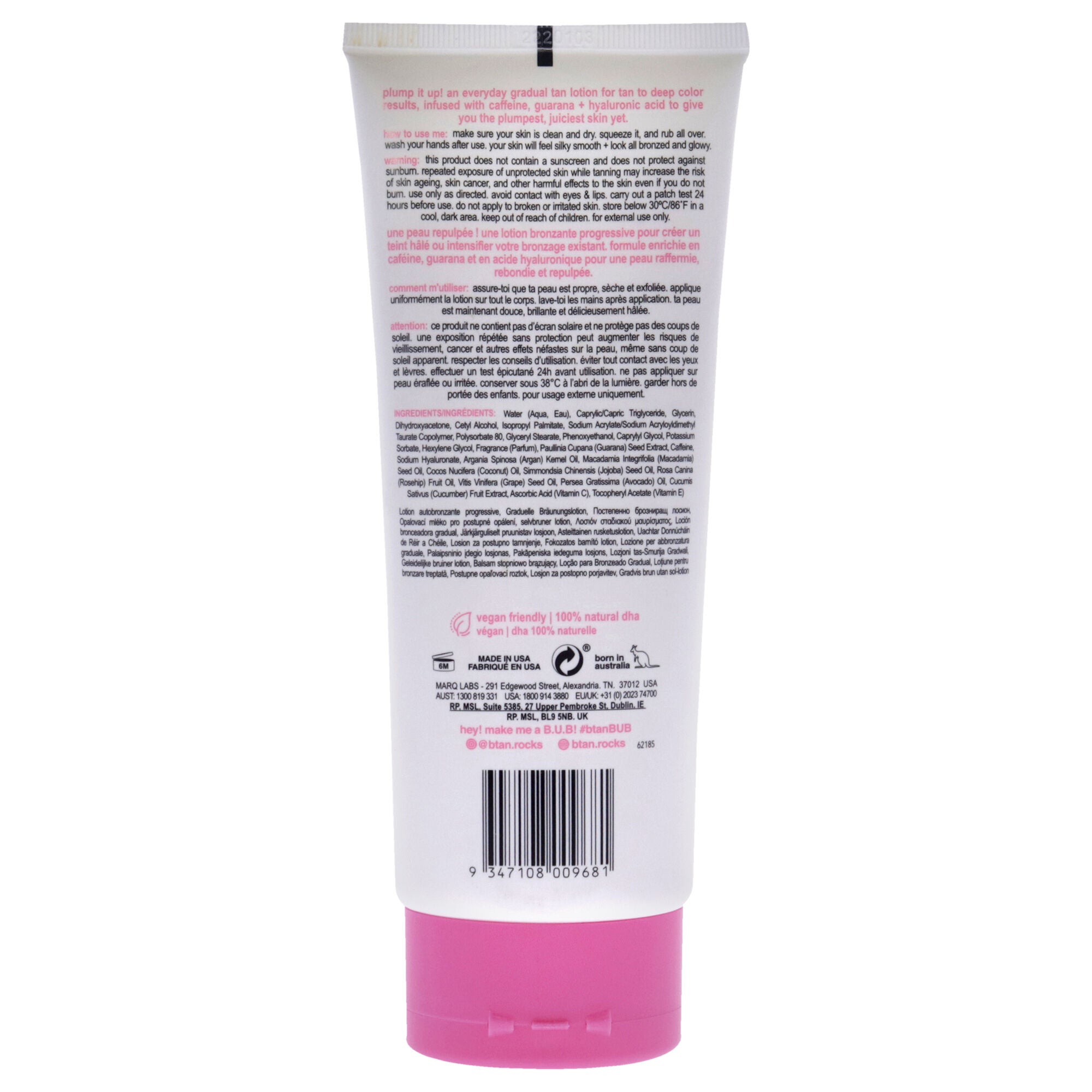 Plump Up The Bronze Gradual Tan Lotion - Tan To Deep by B.Tan for Unisex - 8 oz Bronzer, See Description, alternate image number 2