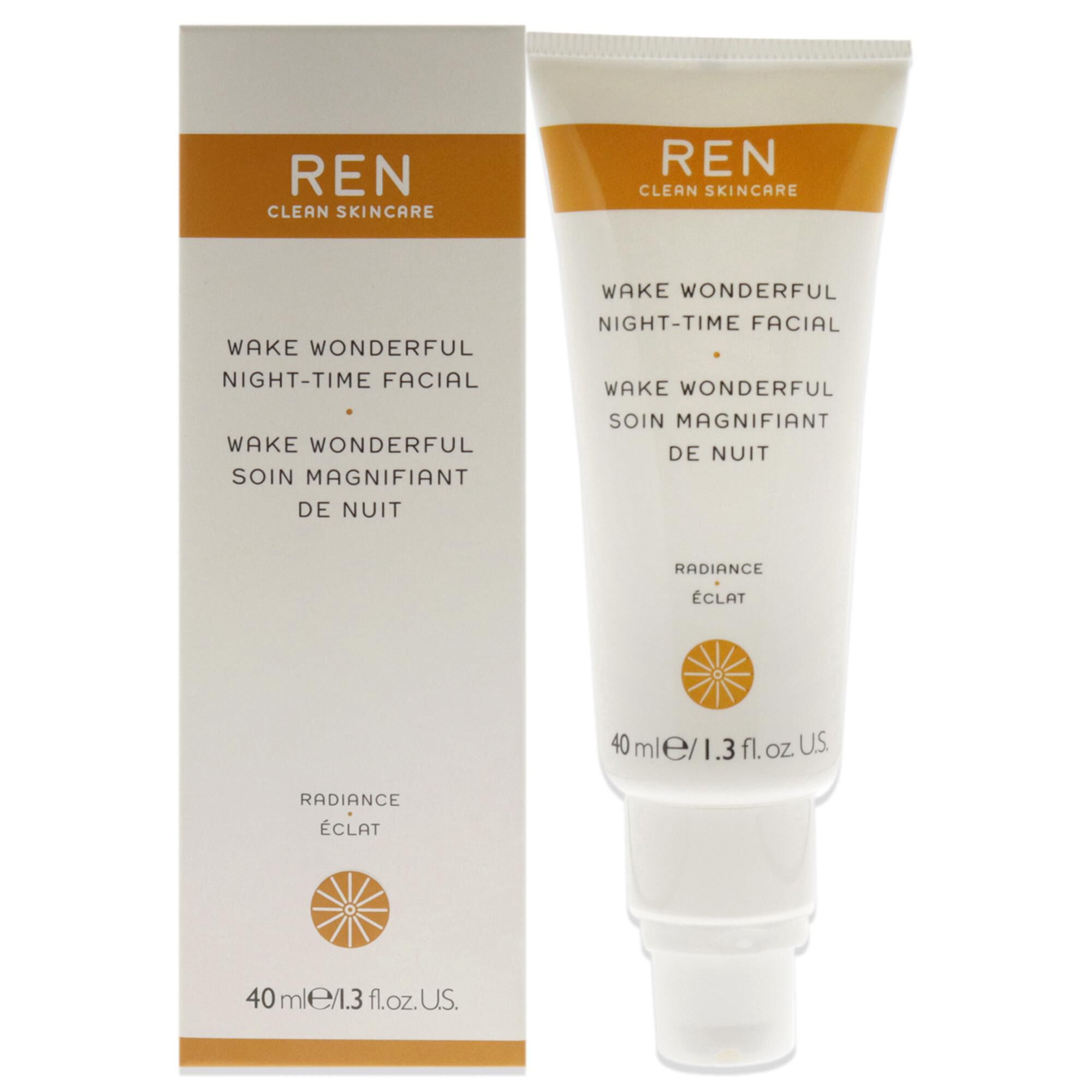 Wake Wonderful Night-Time Facial by REN for Unisex - 1.3 oz Treatment, , alternate image number 5