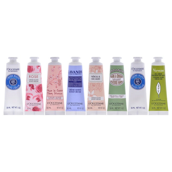 "Fantastic 8 Hand Creams Kit by LOccitane for Unisex - 8 x 1 oz Shea Dry Skin, Rose, Cherry Blossom, Lavender, Pivoine Flora, Almond, Hand Cream", See Description, alternate image number null