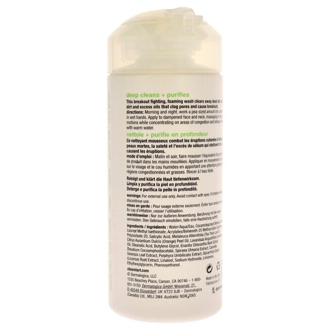 Clear Start Breakout Clearing Foaming Wash by Dermalogica for Women - 6 oz Foam, See Description, alternate image number null