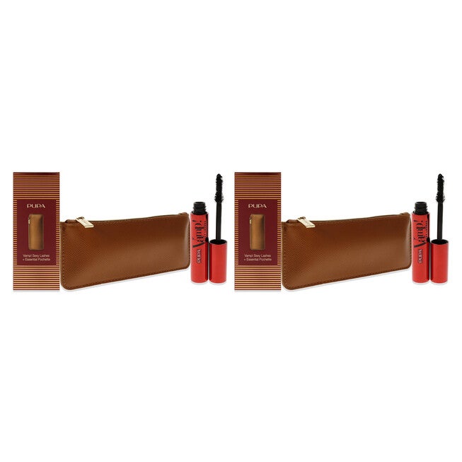 Vamp! Sexy Lashes Set by Pupa Milano for Women - 2 Pc 0.40oz Vamp! Sexy Lashes Mascara - 011 Black, ClutchBag - Pack of 2, NA, hi-res image number null