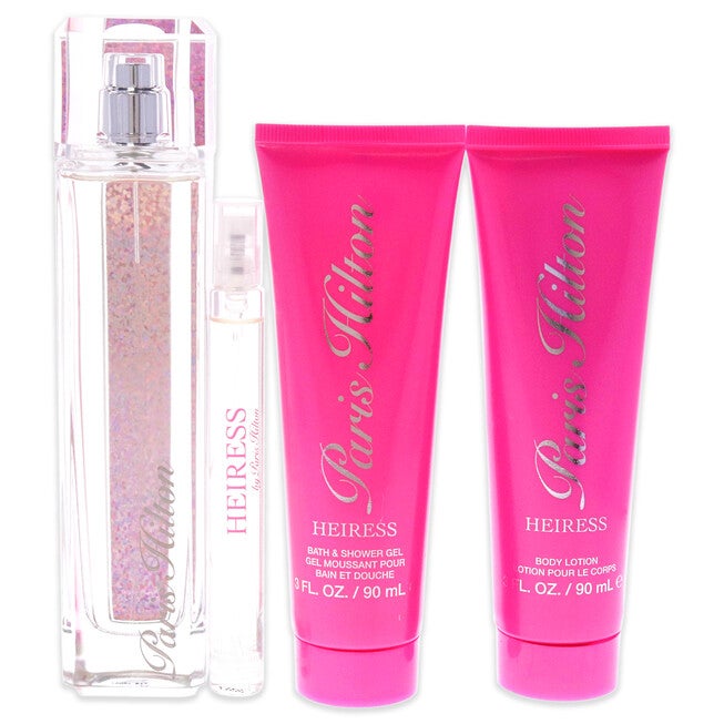 Heiress by Paris Hilton for Women - 4 Pc Gift Set 3.4oz EDP Spray, 0.34oz EDP Spray, 3oz Body Lotion, 3oz Bath & Shower Gel, , alternate image number 6
