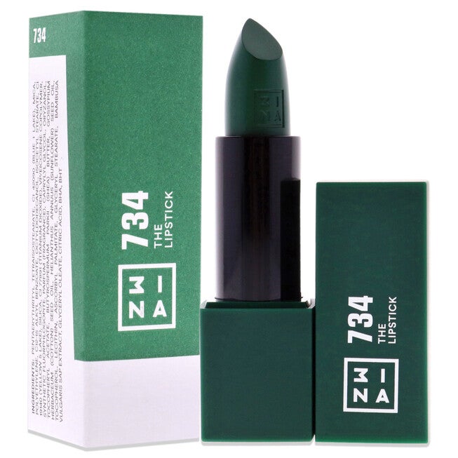 The Lipstick - 734 Deep Winter Green by 3INA for Women - 0.16 oz Lipstick, NA, alternate image number null