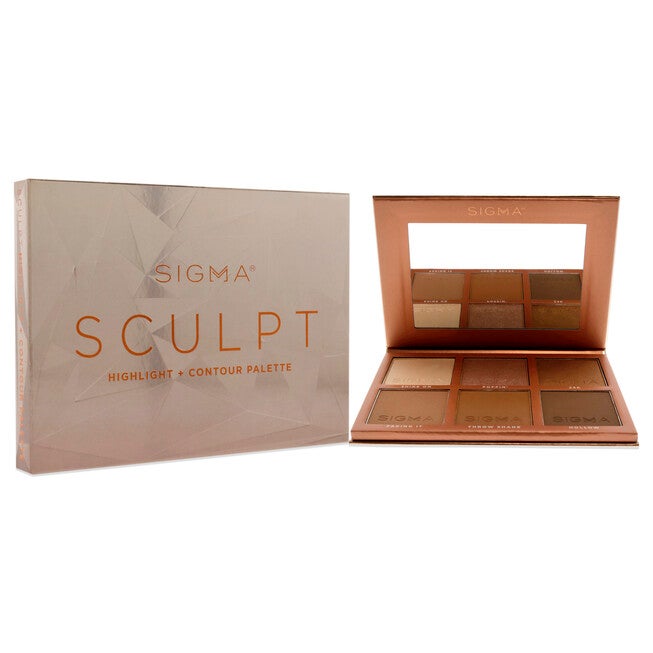 Sculpt Highlight Plus Contour Palette by SIGMA for Women - 0.98 oz Makeup, , alternate image number null
