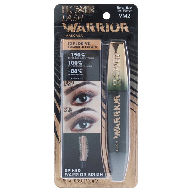 Lash Warrior Mascara - VM2 Fierce Black by Flower Beauty for Women - 0.35 oz Mascara, NA, hi-res image number null