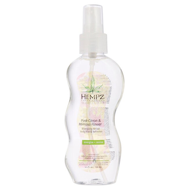 Fresh Fusions Pink Citron and Mimosa Flower Energizing Herbal Body Mist and Refresher by Hempz for Unisex - 4.4 oz Body Mist, NA, hi-res image number null