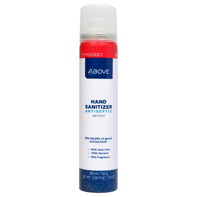 Antiseptic Hand Sanitizer Aerosol Spray by Above for Unisex - 3.38 oz Hand Sanitizer, See Description, hi-res image number 0