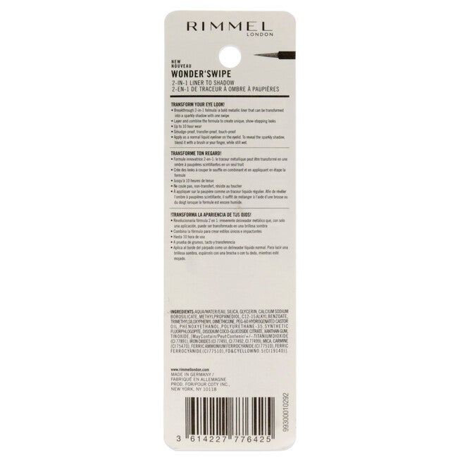 Wonder Swipe 2-in-1 Liner to Shadow - 002 Instafamous by Rimmel London for Women - 0.058 oz Eyeliner, , alternate image number 4