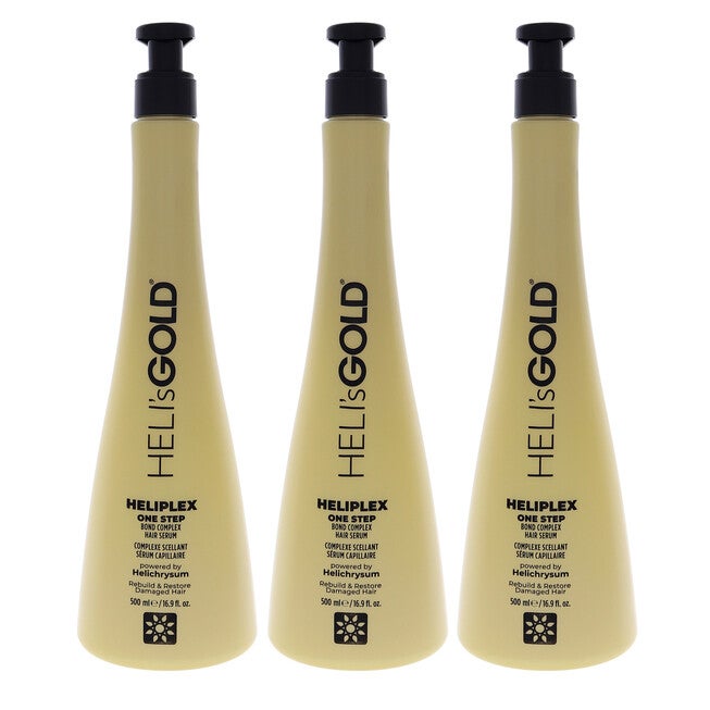 Heliplex One Step Hair Serum by Helis Gold for Unisex - 16.9 oz Serum - Pack of 3, See Description, hi-res image number 0