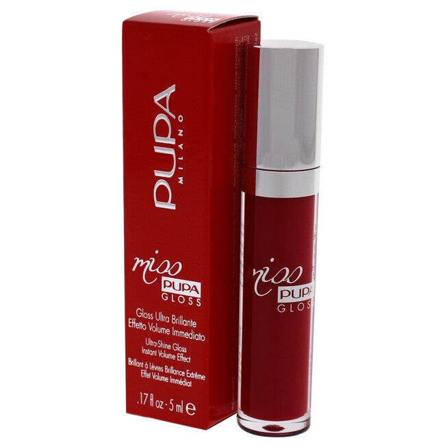 Miss Pupa Gloss Ultra-Shine Lip Gloss - 305 Essential Red by Pupa Milano for Women - 0.17 oz Lip Gloss, NA, alternate image number null