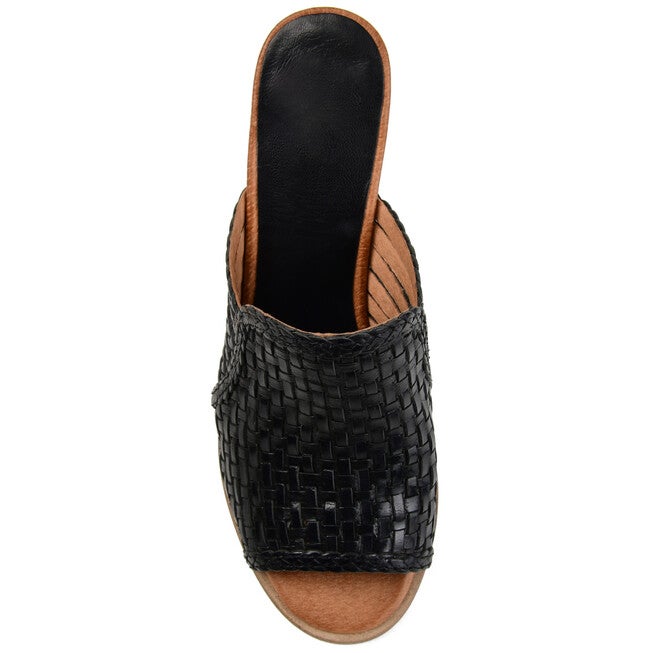 Journee SignatureWomen's Genuine Leather Keeva Slide, , alternate image number null