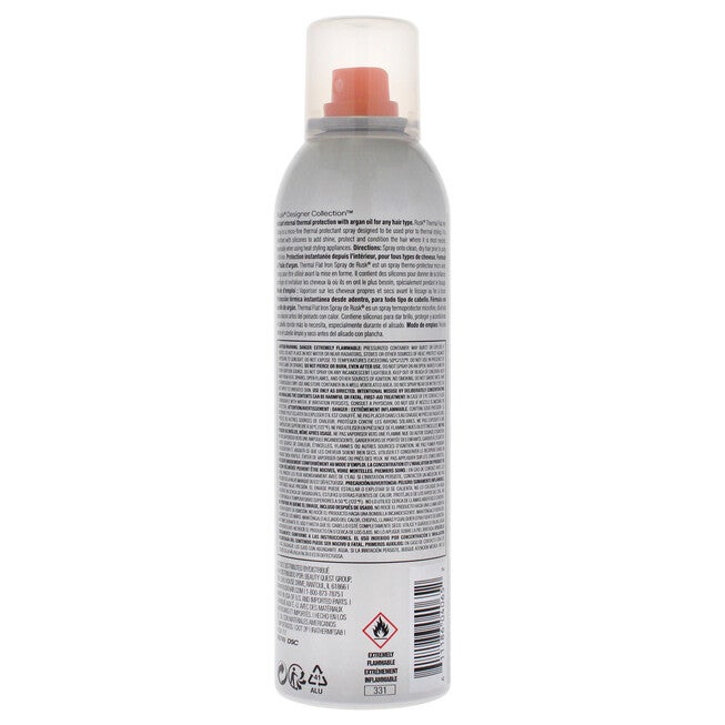 Thermal Flat Iron Spray by Rusk for Unisex - 8.8 oz Hairspray, See Description, alternate image number 2