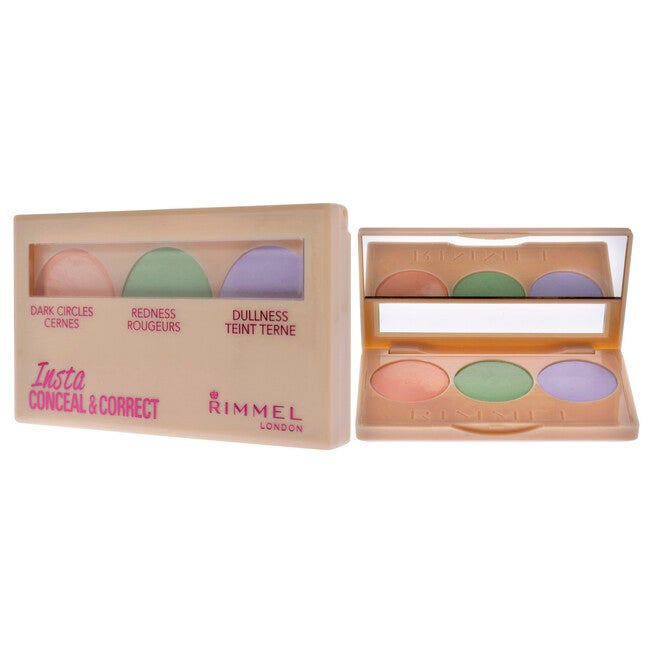 Insta Conceal and Correct Concealer Palette - Universal by Rimmel London for Women - 0.29 oz Makeup, NA, alternate image number null