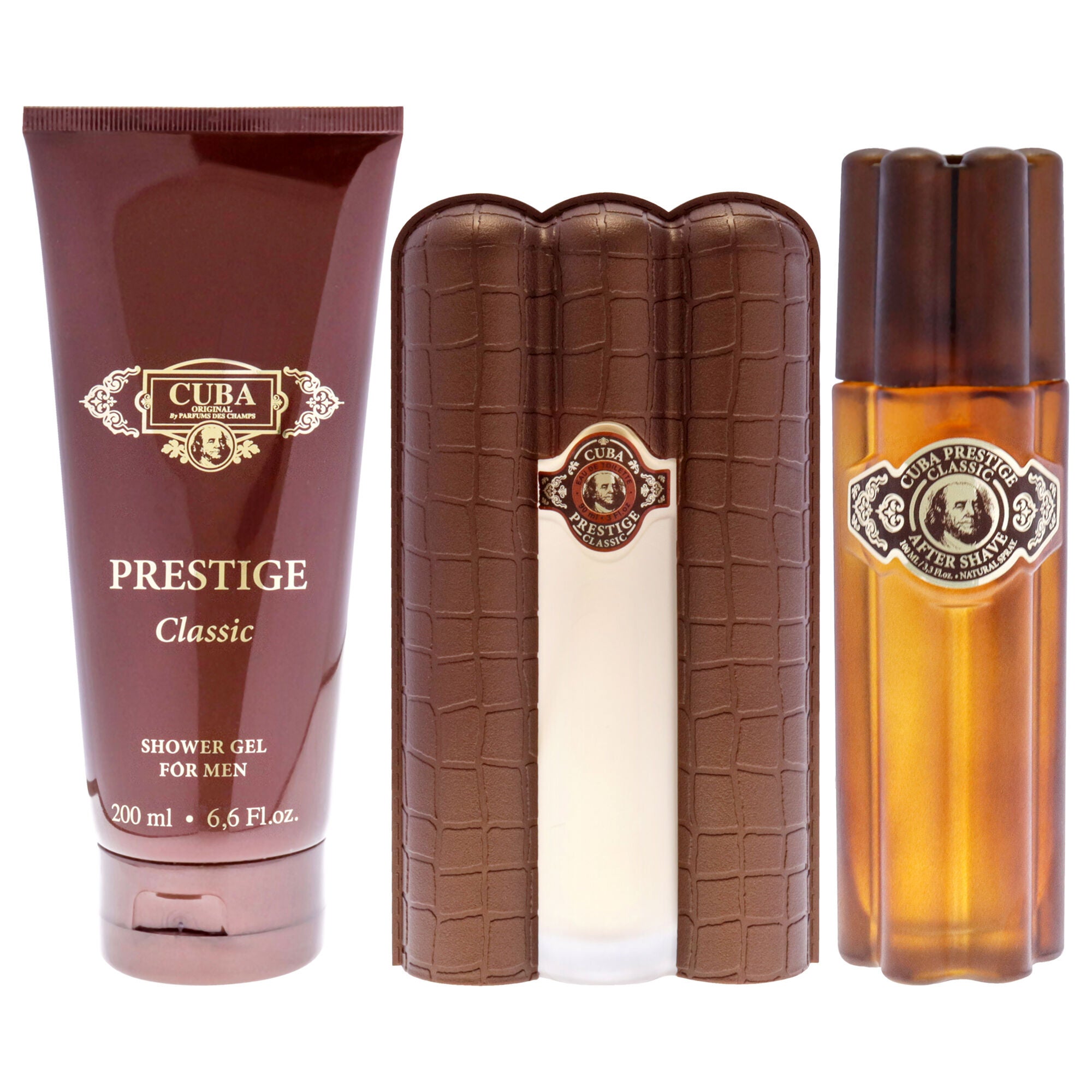 Cuba Prestige Classic by Cuba for Men - 3 Pc Gift Set 3oz EDT Spray, 6.7oz Shower Gel, 3.3oz After Shave, See Description, alternate image number 3