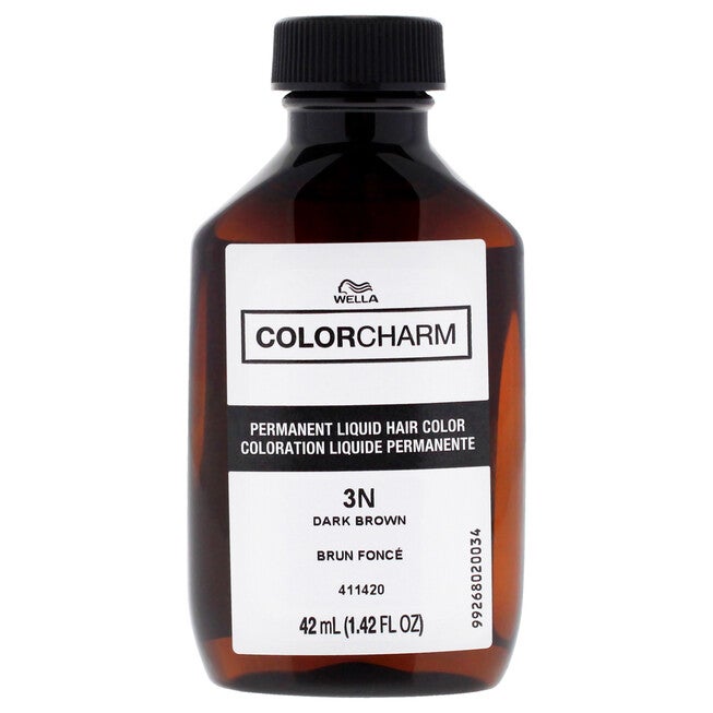 Color Charm Permanent Liquid Hair Color - 3N Dark Brown by Wella for Unisex - 1.42 oz Hair Color, NA, alternate image number null