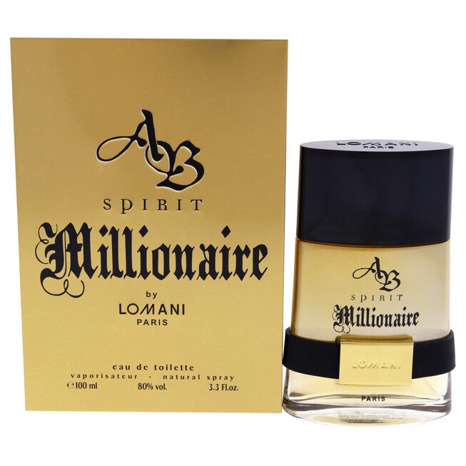 AB Spirit Millionaire by Lomani for Men - 3.3 oz EDT Spray, , alternate image number null