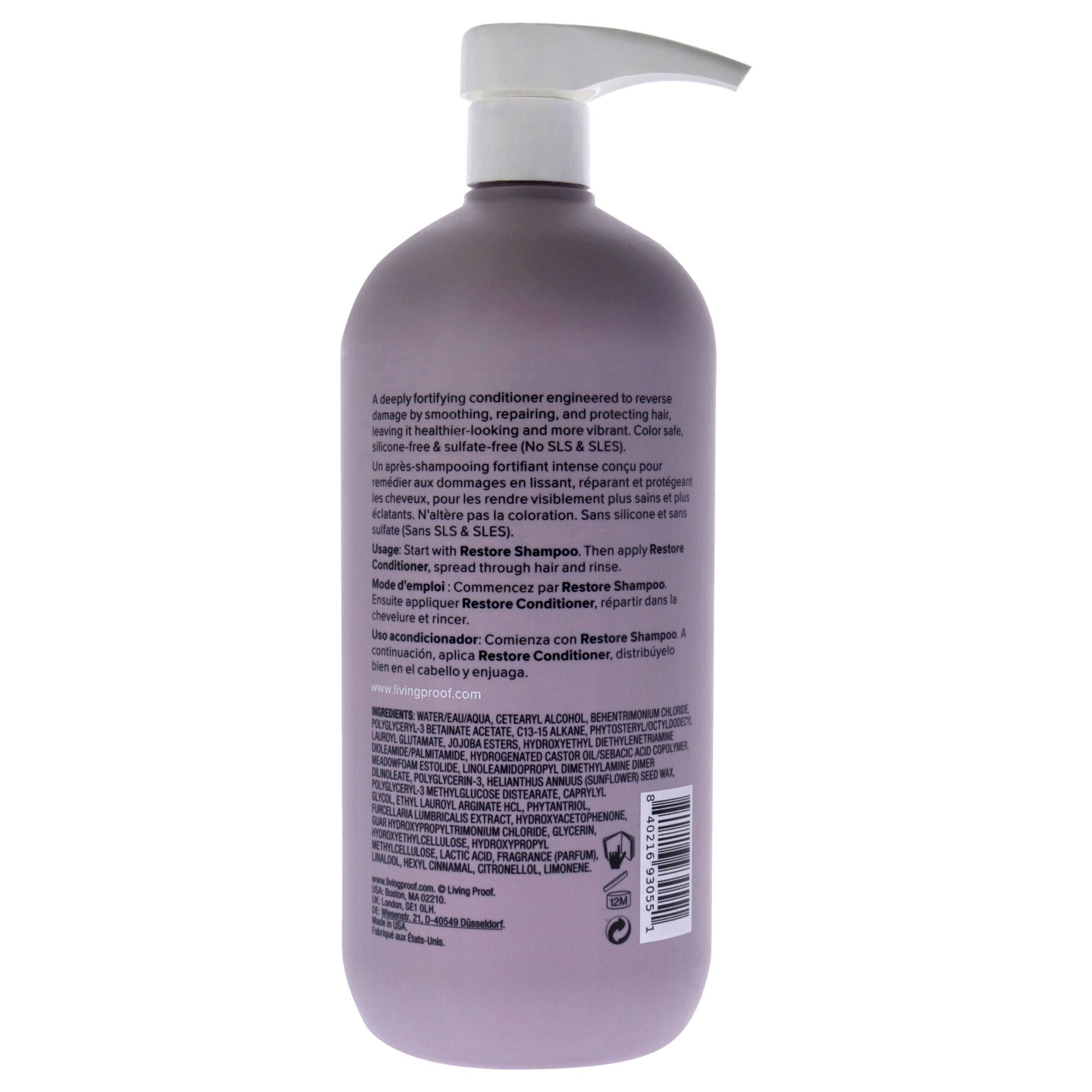 Restore Conditioner by Living Proof for Unisex - 24 oz Conditioner, , alternate image number 4