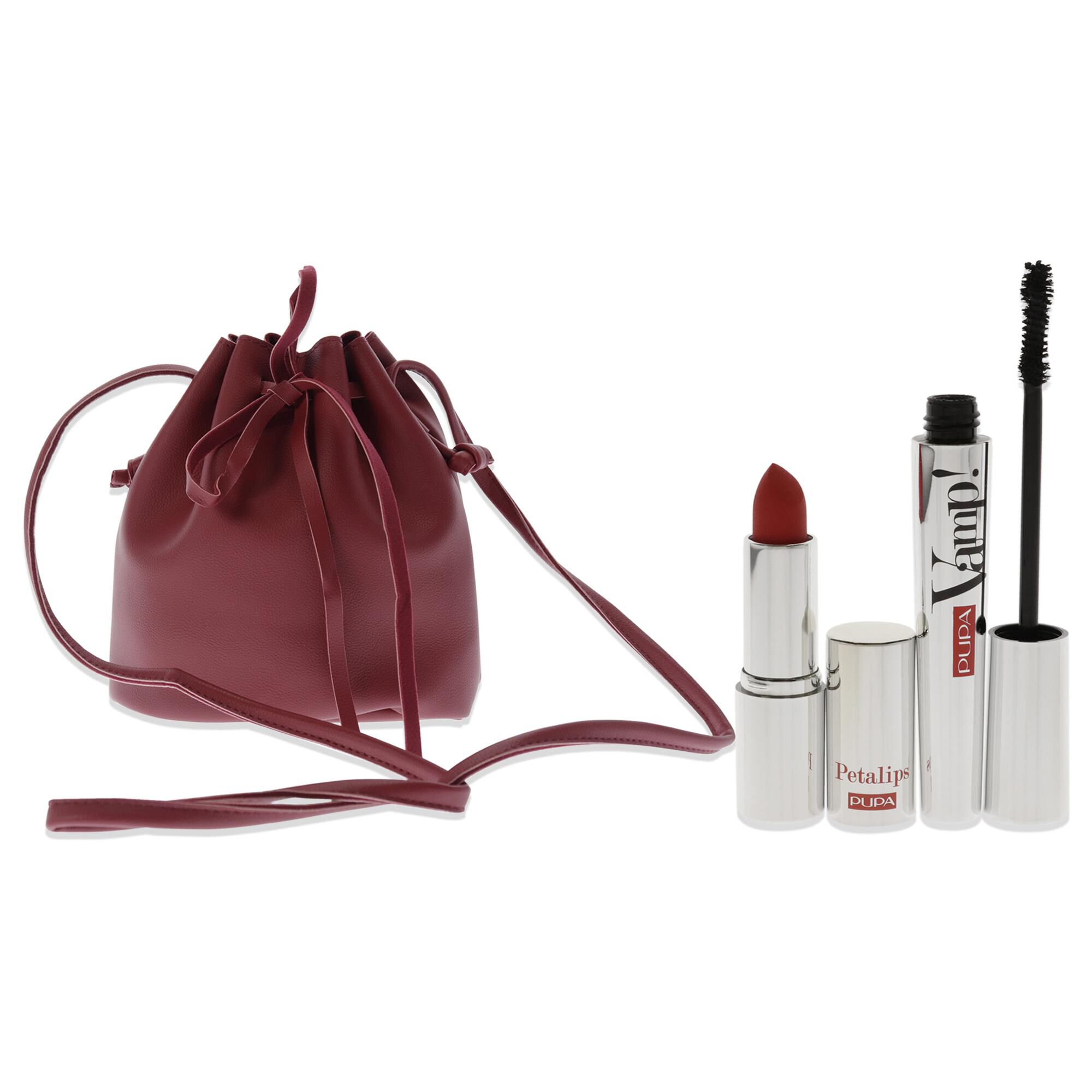 Vamp! Mascara and Petalips Set by Pupa Milano for Women - 3 Pc 0.32oz Vamp! Mascara - 100 Black, 0.123oz Lipstick - 015, Bucket Bag, , alternate image number 4