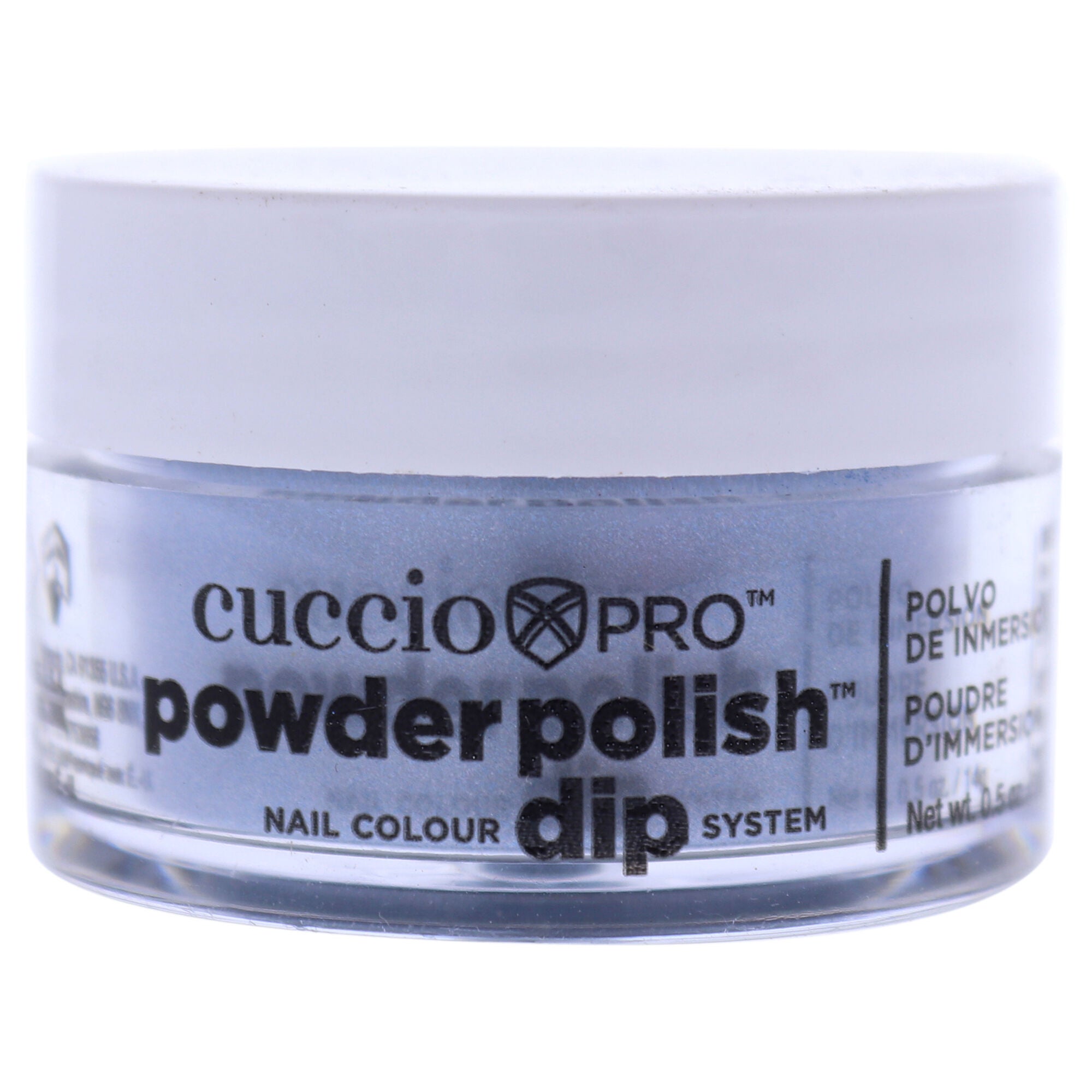 Pro Powder Polish Nail Colour Dip System - Blue with Blue Mica by Cuccio Colour for Women - 0.5 oz Nail Powder, See Description, hi-res image number 0
