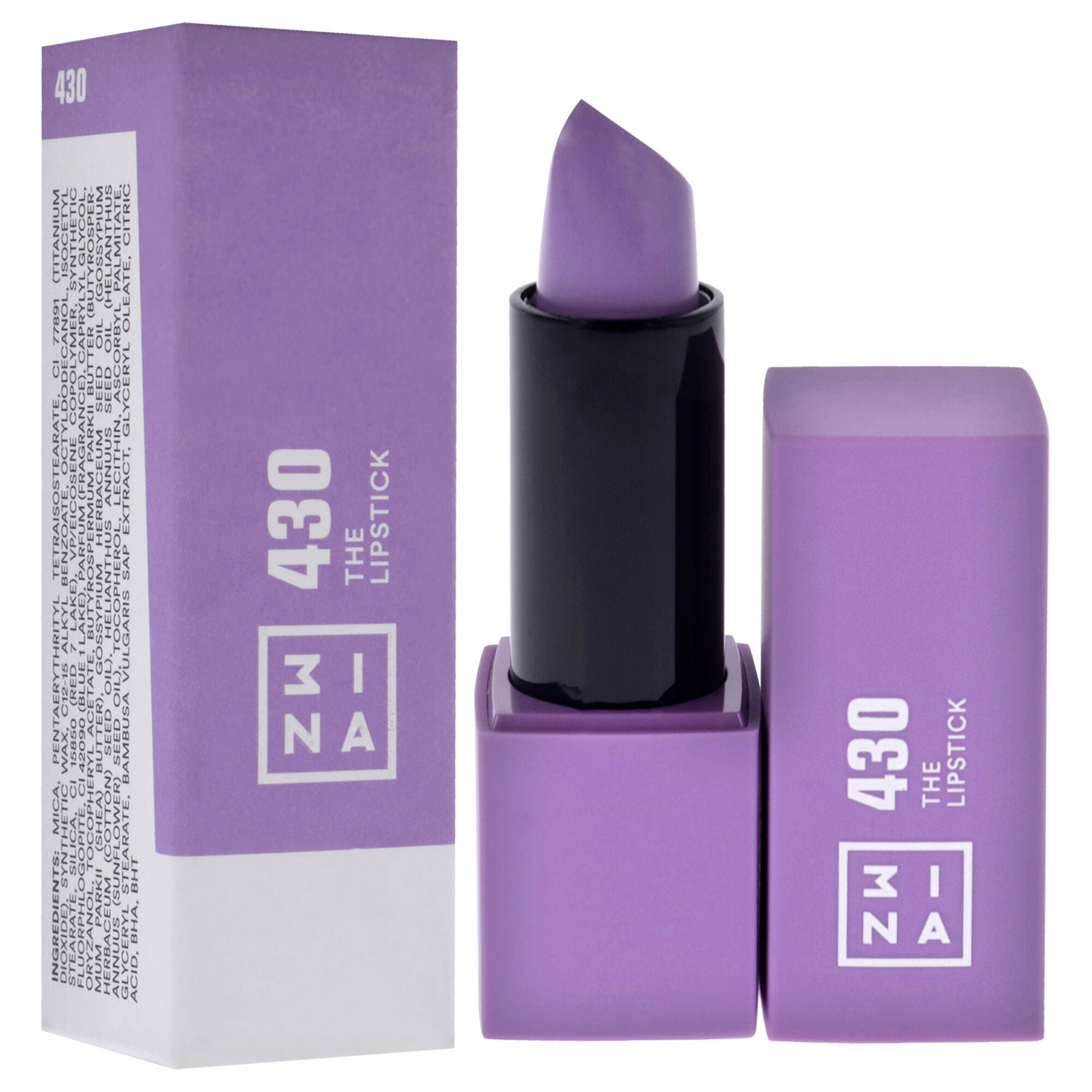 The Lipstick - 430 Vivid Lavanda by 3INA for Women - 0.16 oz Lipstick, See Description, alternate image number 2