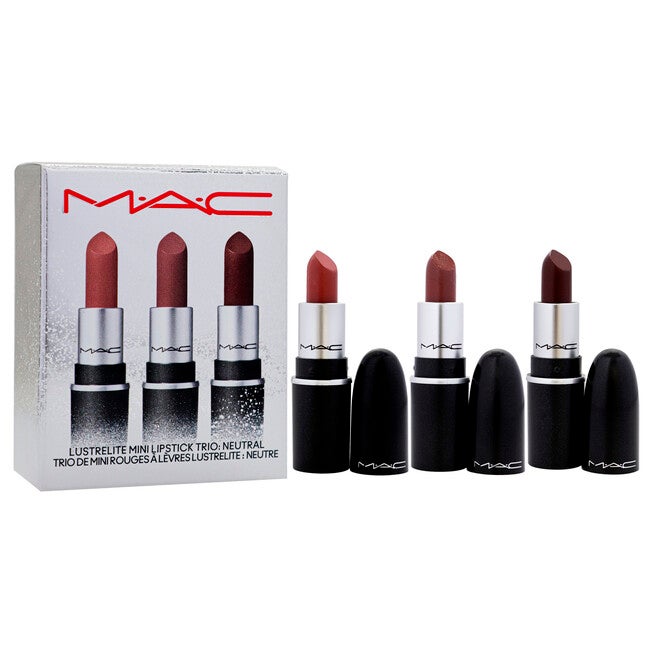 Lustrelite Mini Lipstick Trio - Neutral by MAC for Women - 3 Pc Gift Set, NA, alternate image number null