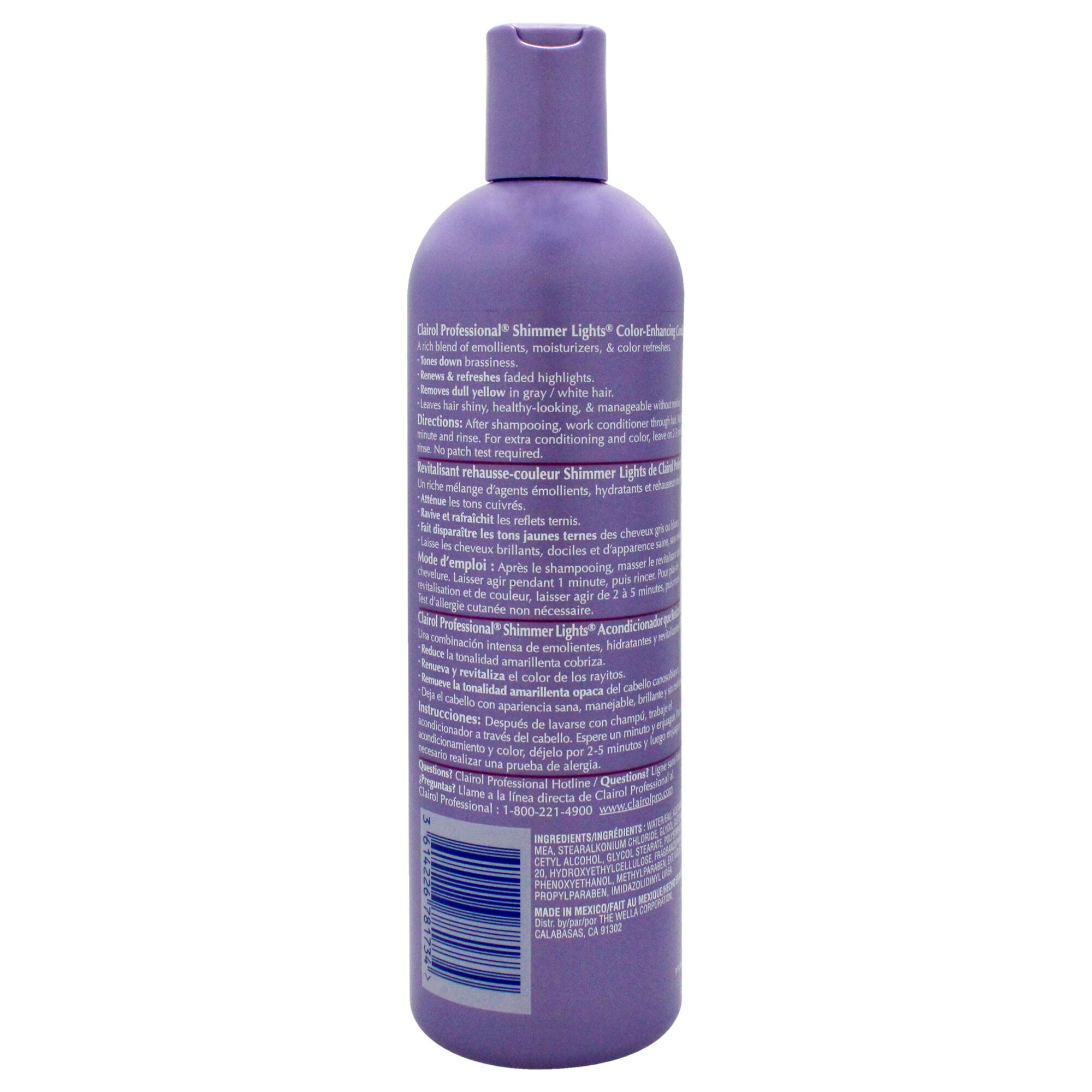 Shimmer Lights Blonde and Silver Conditioner by Clairol for Unisex - 16 oz Conditioner, See Description, alternate image number 2