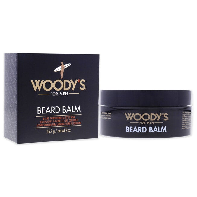 Beard Balm by Woodys for Men - 2 oz Balm, NA, alternate image number null