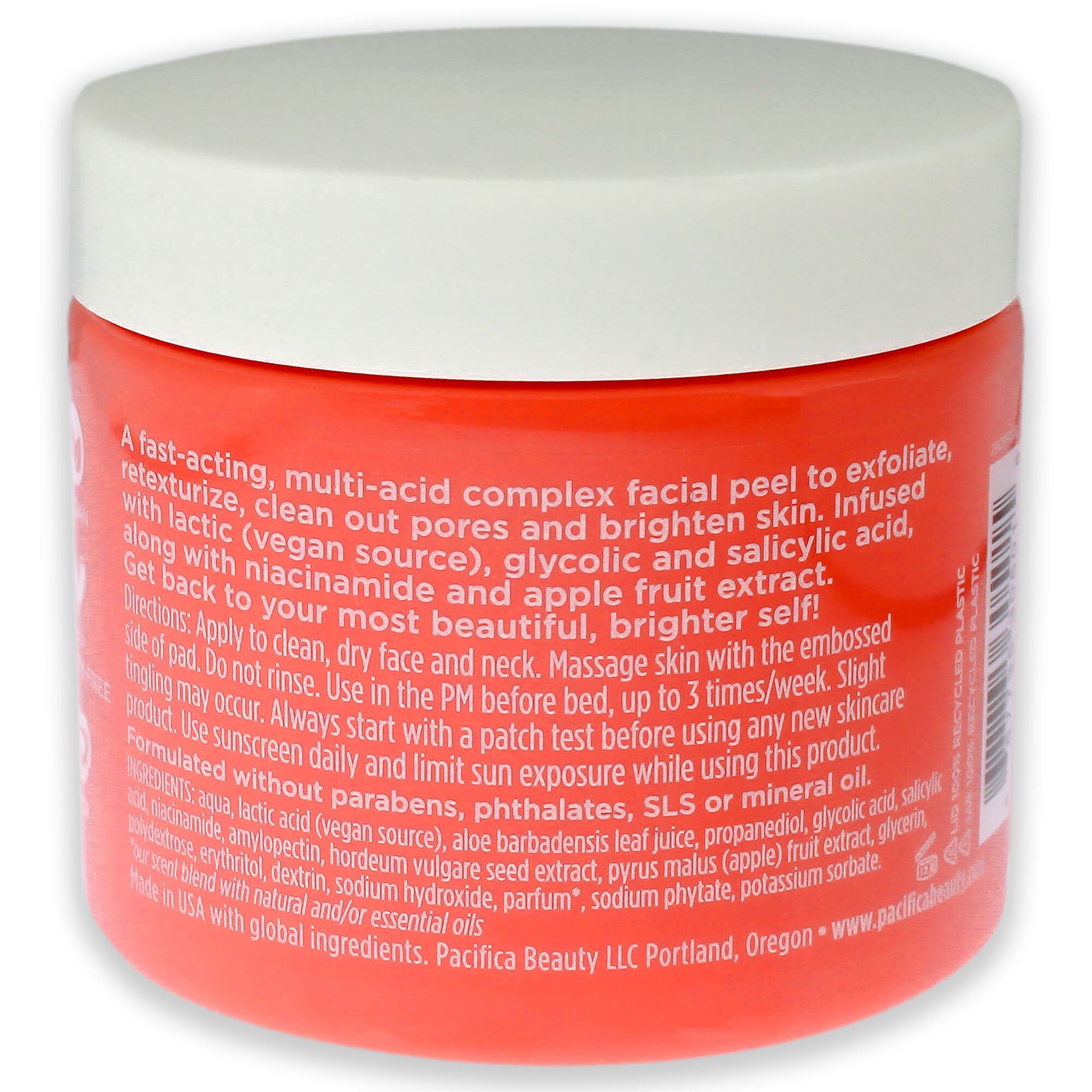 Glow Baby Brightening Peel Pads 10 Percent AHA Plus BHA by Pacifica for Unisex - 60 Pc Pads, , alternate image number 2