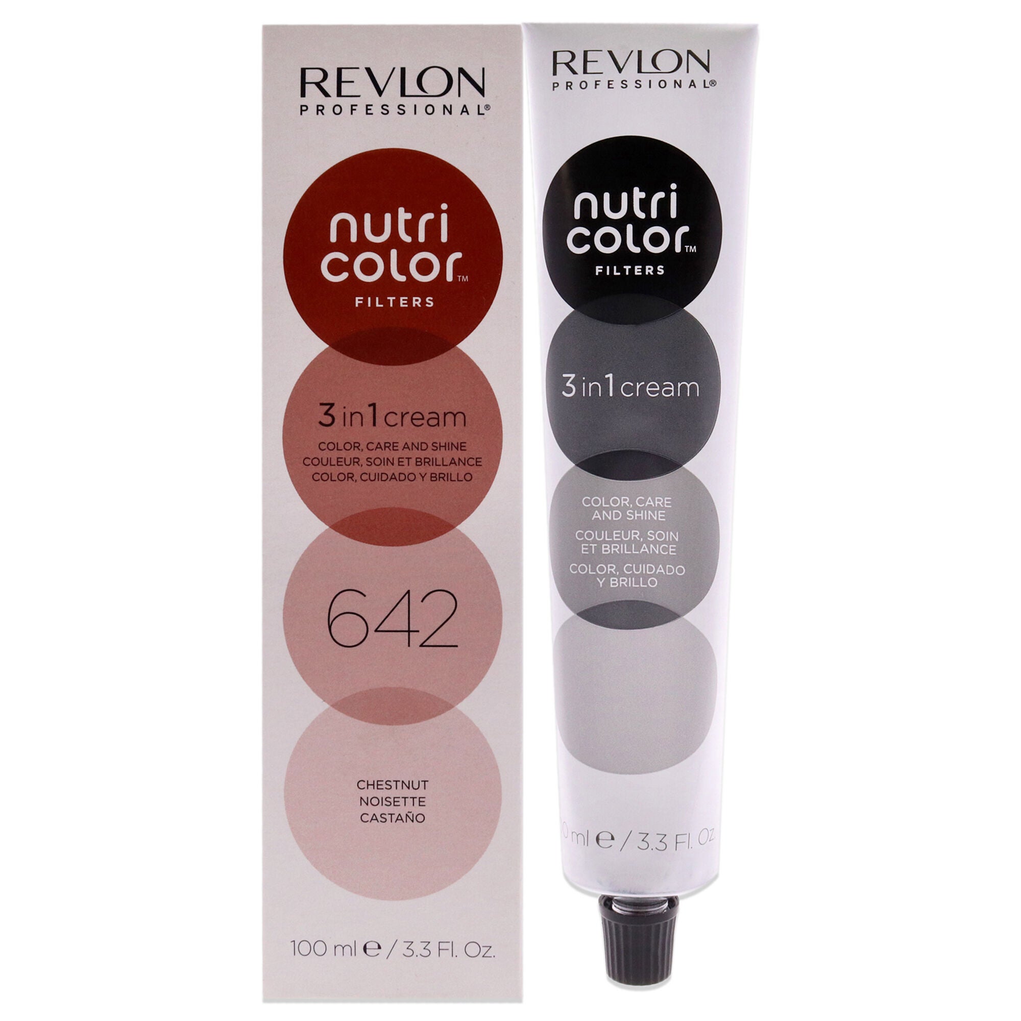 Nutri Color Cream - 642 Chestnut by Revlon for Unisex - 3.3 oz Hair Color, See Description, hi-res image number 0