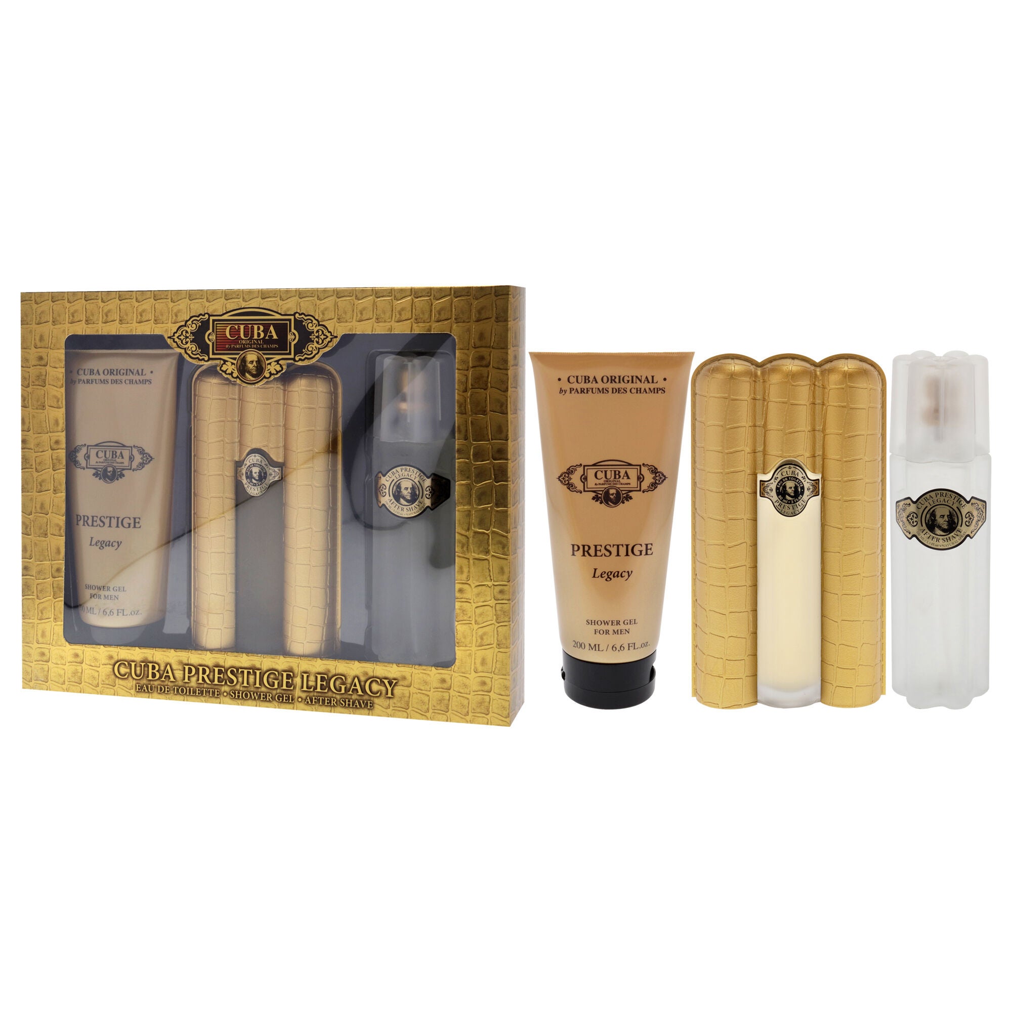 Cuba Prestige Legacy by Cuba for Men - 3 Pc Gift Set 3oz EDT Spray, 6.6oz Shower Gel, 3.3oz After Shave, , alternate image number 7