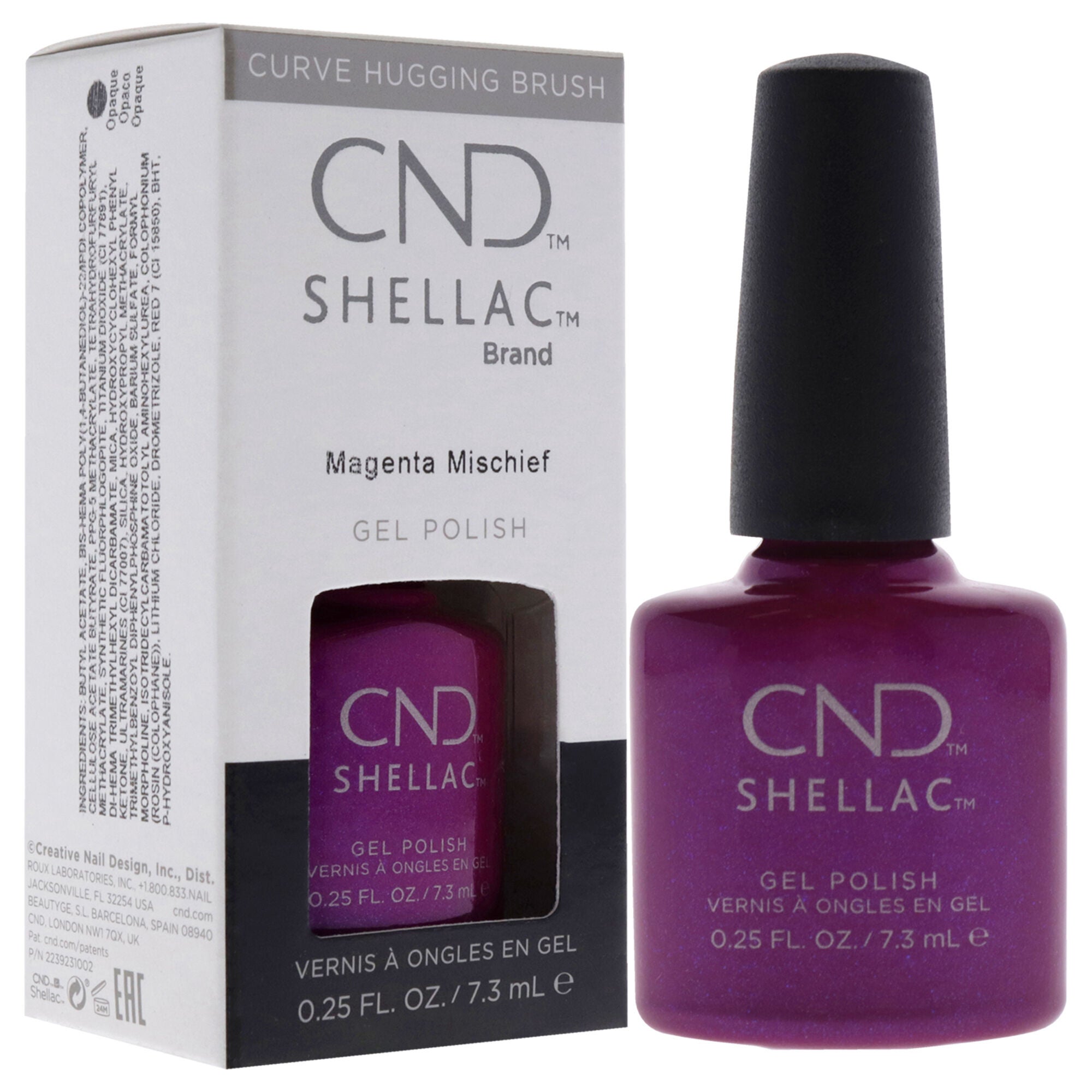 Shellac Nail Color - Magenta Mischief by CND for Women - 0.25 oz Nail Polish, See Description, alternate image number 2